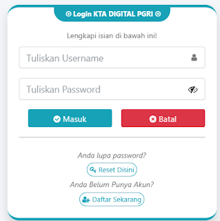 Register PGRI Kota Medan - Persatuan Guru Republik Indonesia Cabang Kota Medan